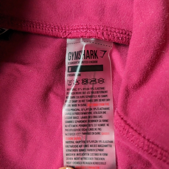 Gymshark Training pocket Leggings burgundy red color size medium - Picture 5 of 6